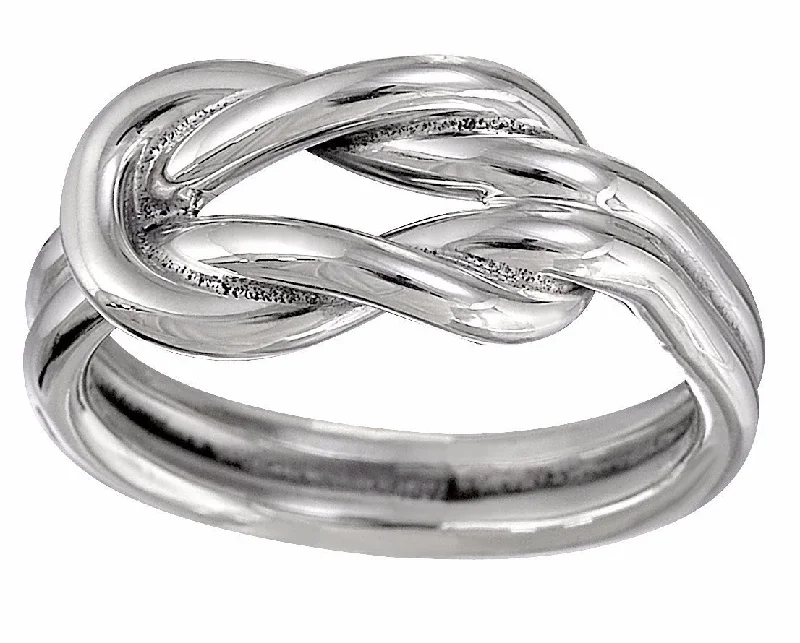 Topaz stone rings-Double Infinity Knot Ring