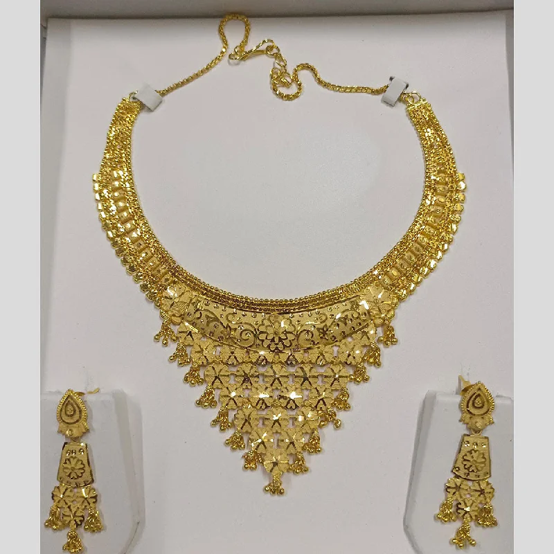 Thick collar necklaces-Pari Art Jewellery Forming Necklace Set