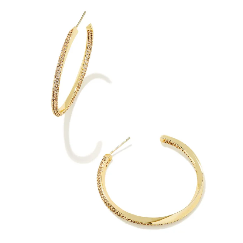 Small wing earrings-Kendra Scott Ella Hoop Earrings