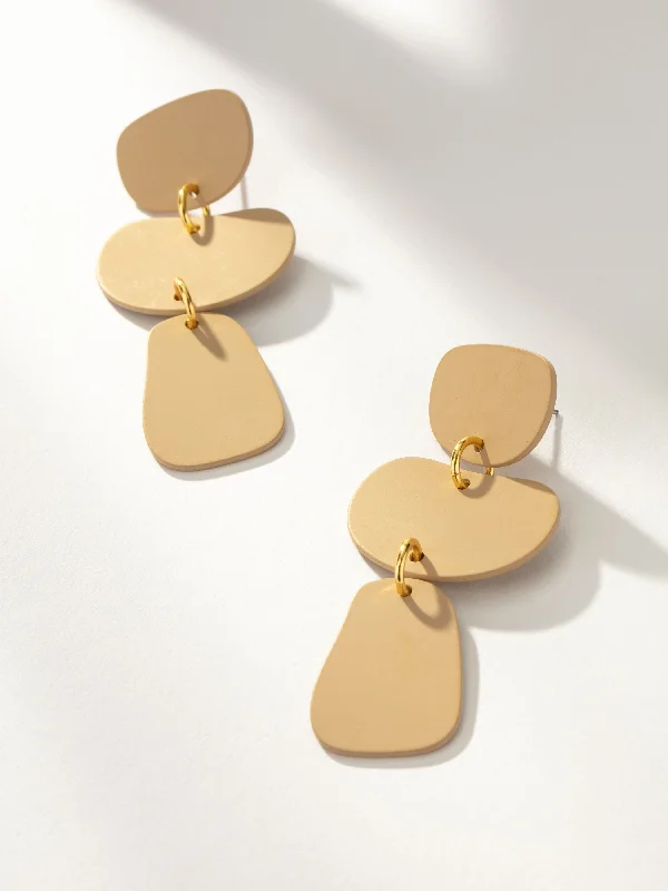 Tide design earrings-Nudist Earrings