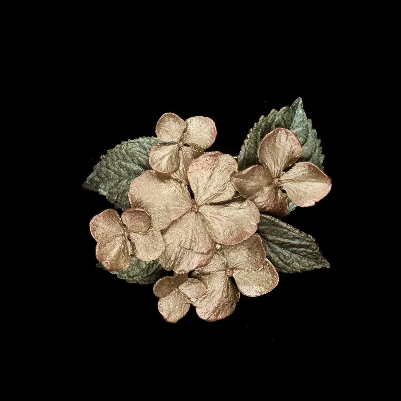 Fiber edge brooch-Hydrangea Brooch