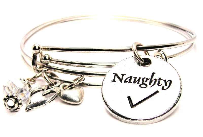 Ethnic weave bangles-Naughty Circle Expandable Bangle Bracelet Set