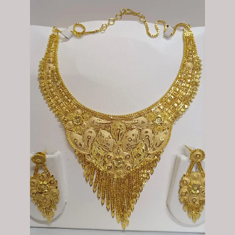 Offset design necklaces-Pari Art Jewellery Forming Necklace Set