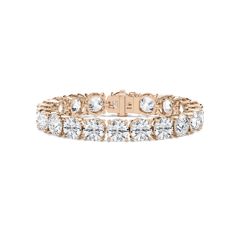 Cosmic glow bangles-Legacy Round Diamond Tennis Bracelet