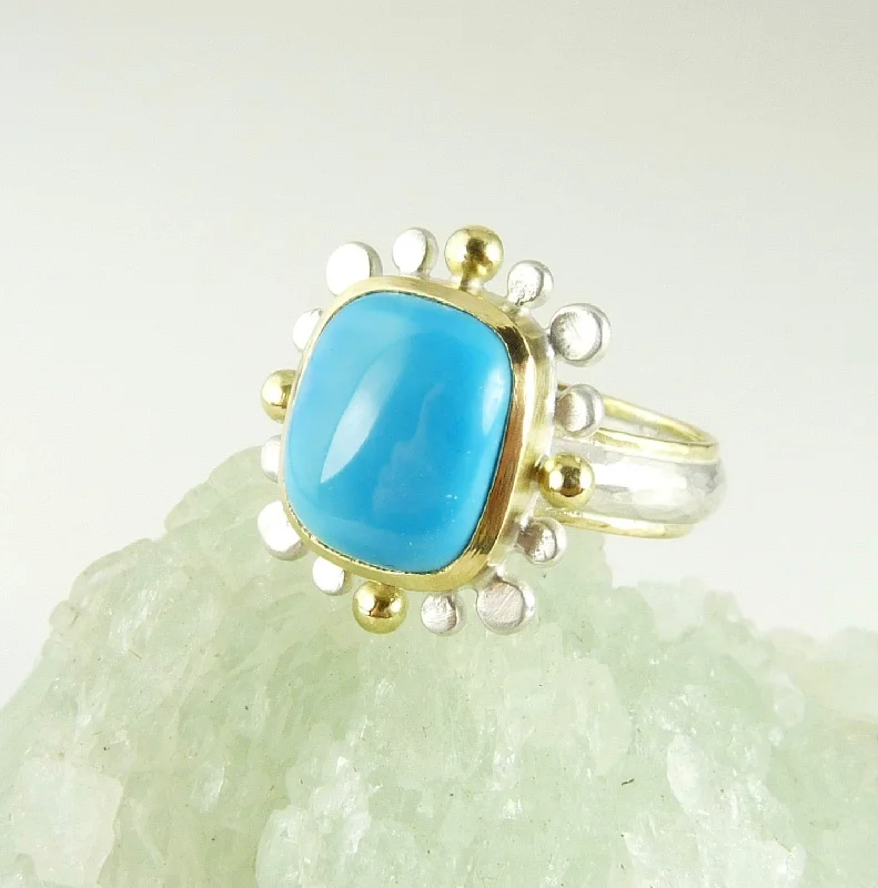 Pure crystal rings-Turquoise Courtesan Ring