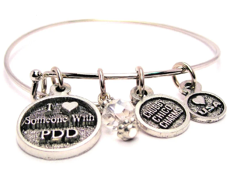 Light bead bangles-I Love Someone With PDD Bangle Bracelet