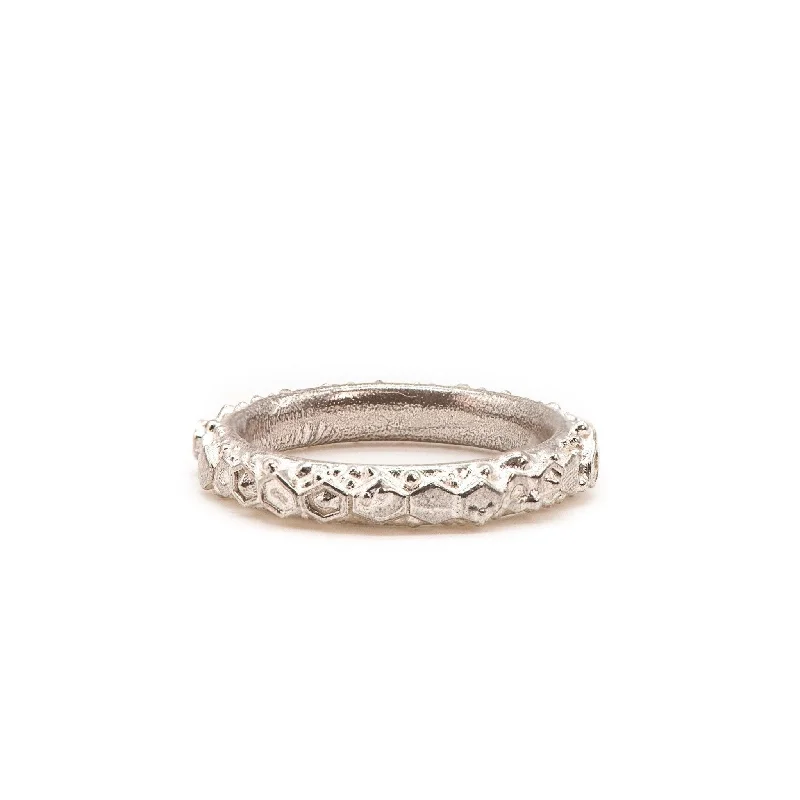 Bead-woven rings-Dainty London Silver Hebe Ring