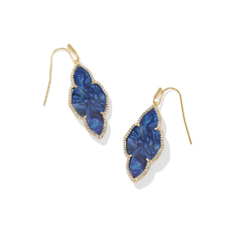 Spinel earrings-Kendra Scott Abbie Pave Frame Drop Earrings