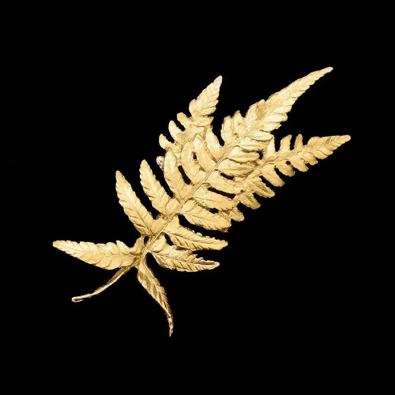 Fine dot brooch-Fine Fern Brooch