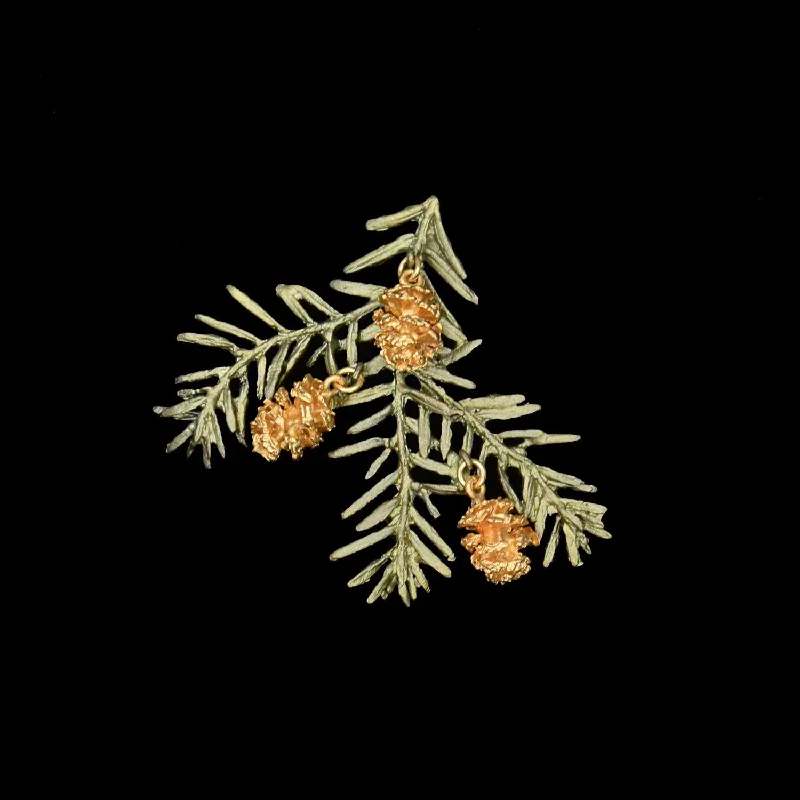 Plaited design brooch-Pine Needle Brooch