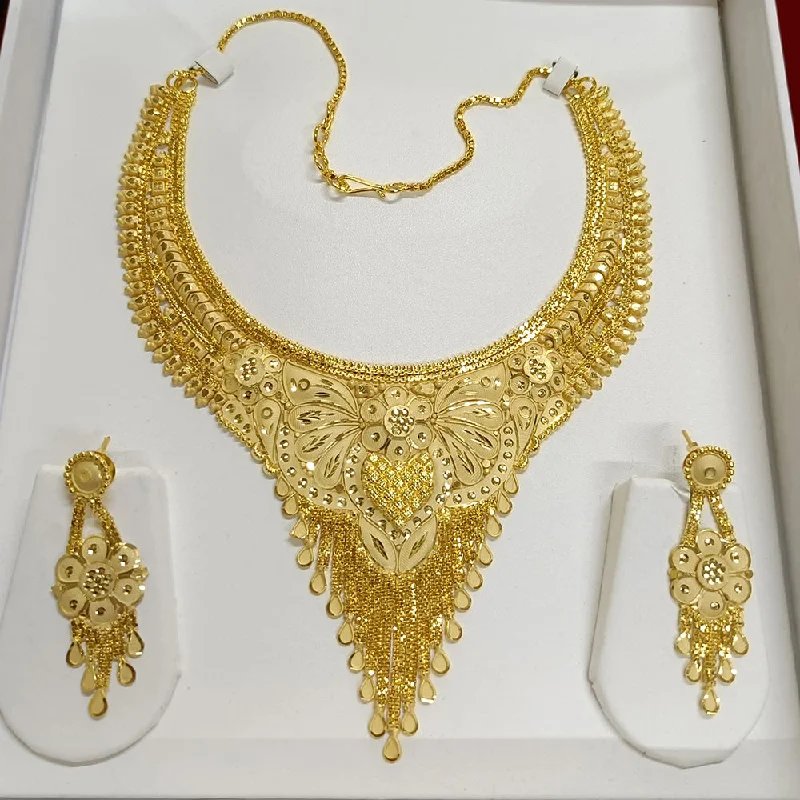 Flat knot necklaces-Pari Art Jewellery Forming Necklace Set