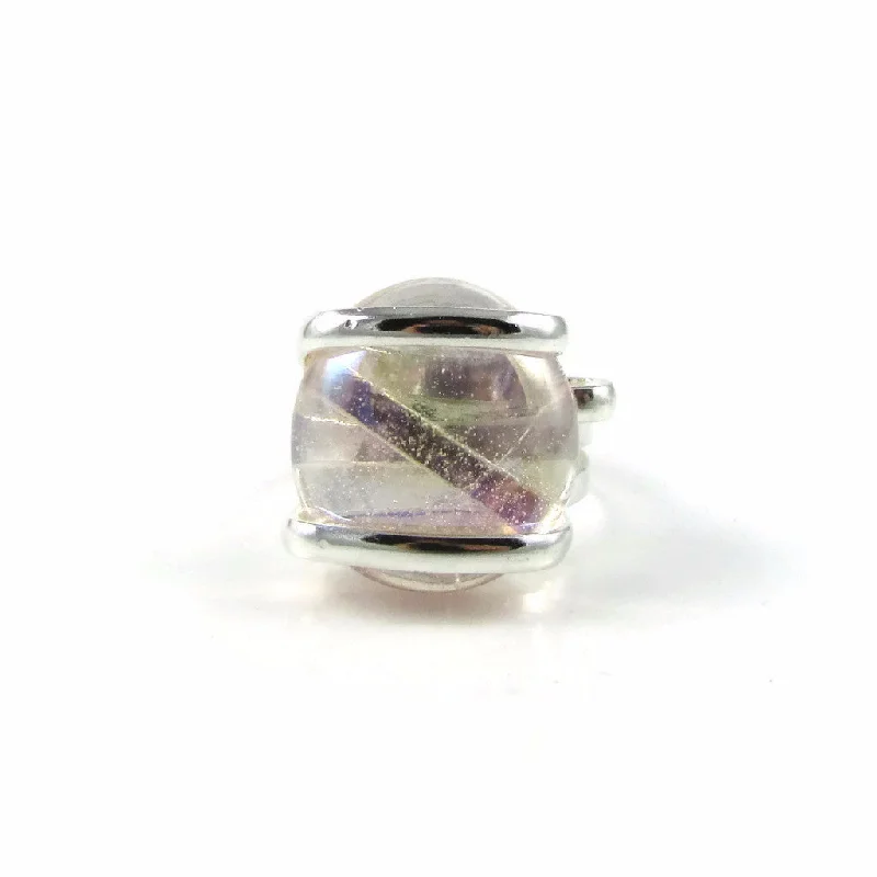 Stellar gem rings-Parallel Ring - Framboise Iridescent