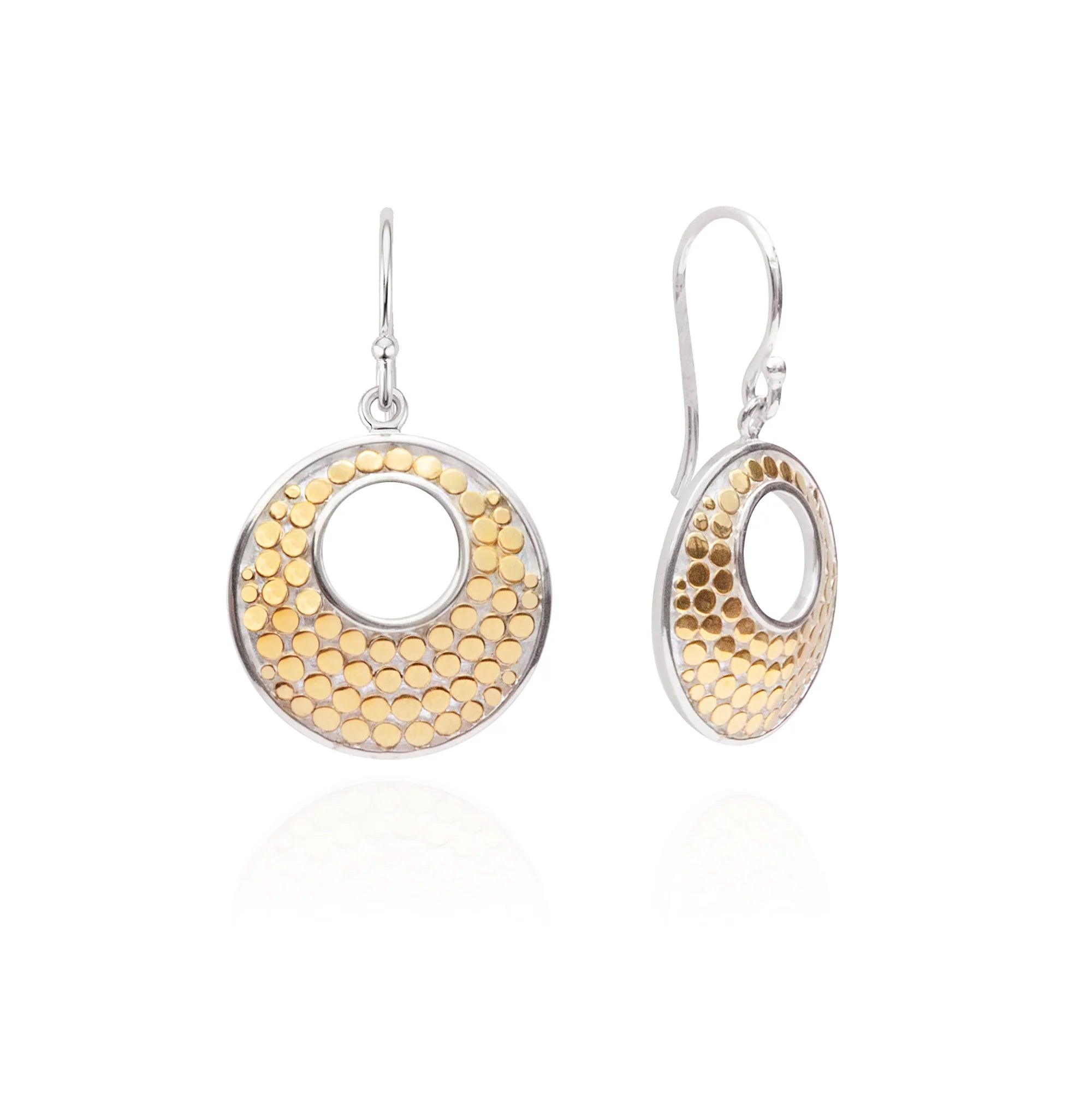 Quirky pair earrings-Anna Beck Classic Open Dish Earrings