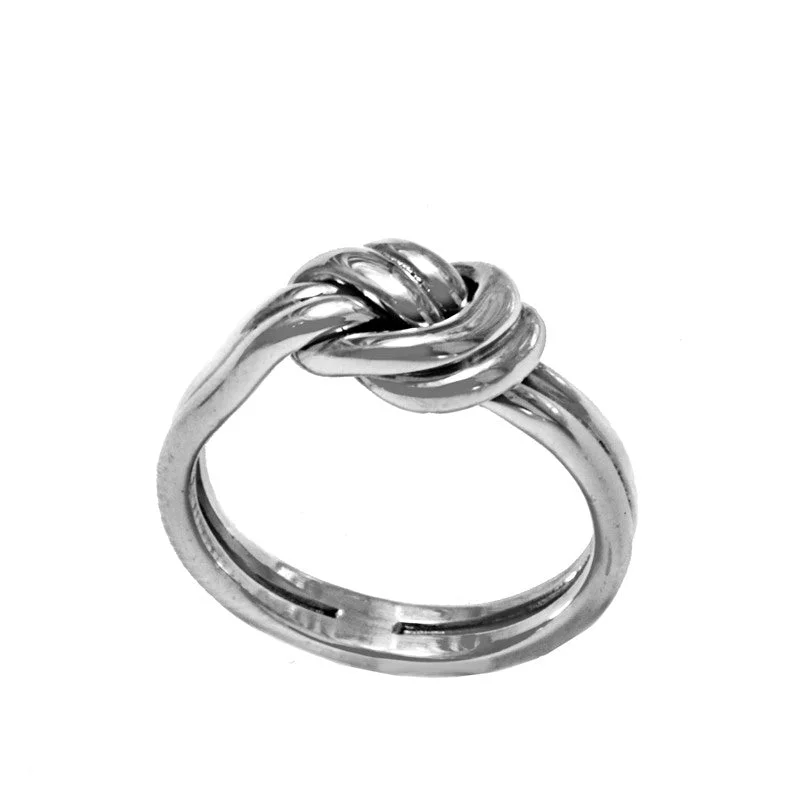 Glossy band rings-Simple Connected Double Knot Ring