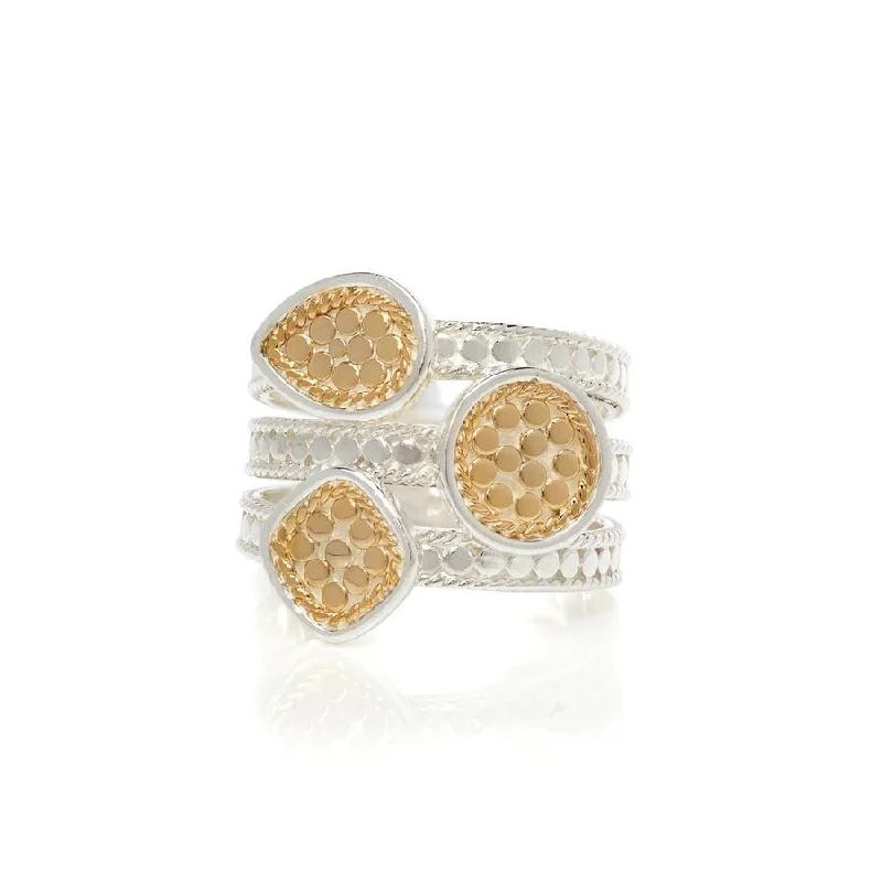 Wide geometric rings-Anna Beck Classic Stacking Rings