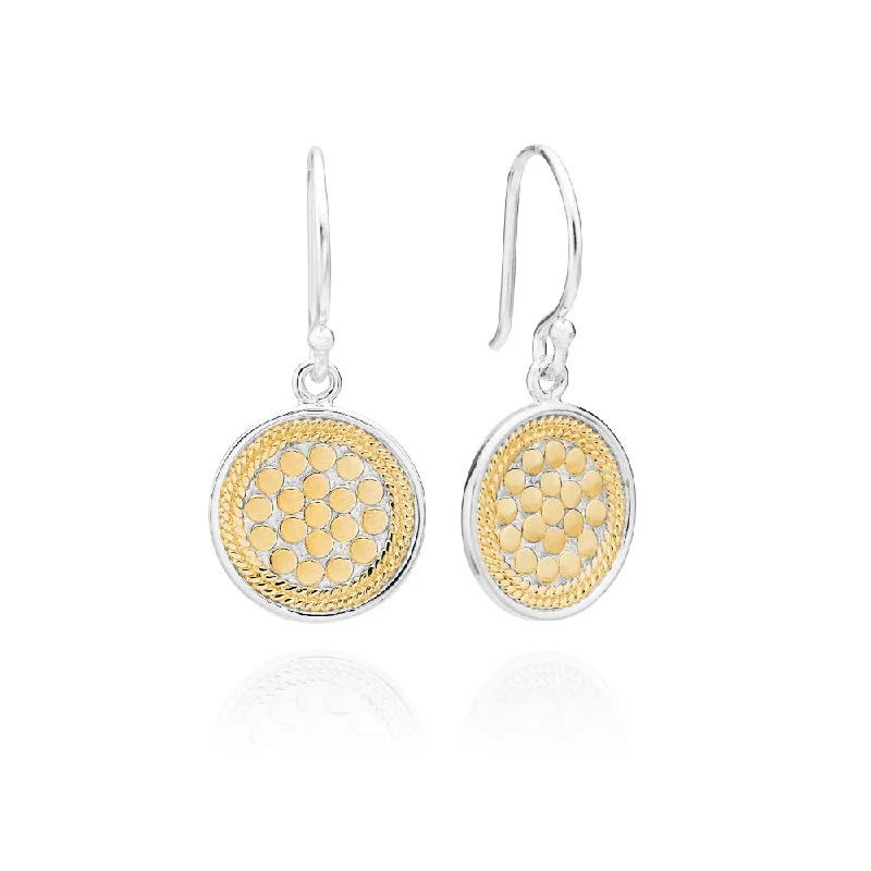 Wanderer weave earrings-Anna Beck Classic Circle Drop Earrings