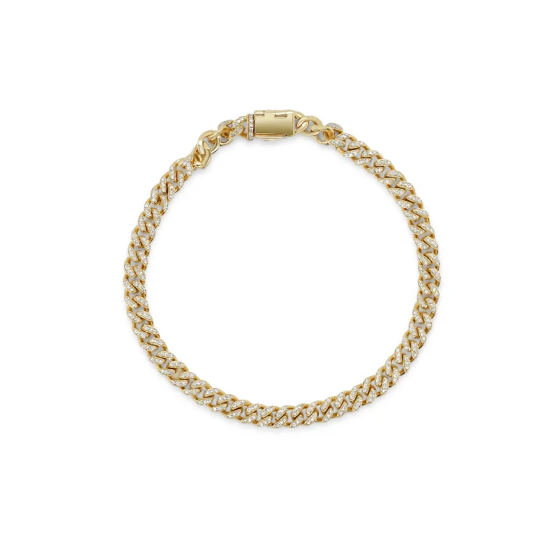 Sleek gold bangles-Quinn Bracelet