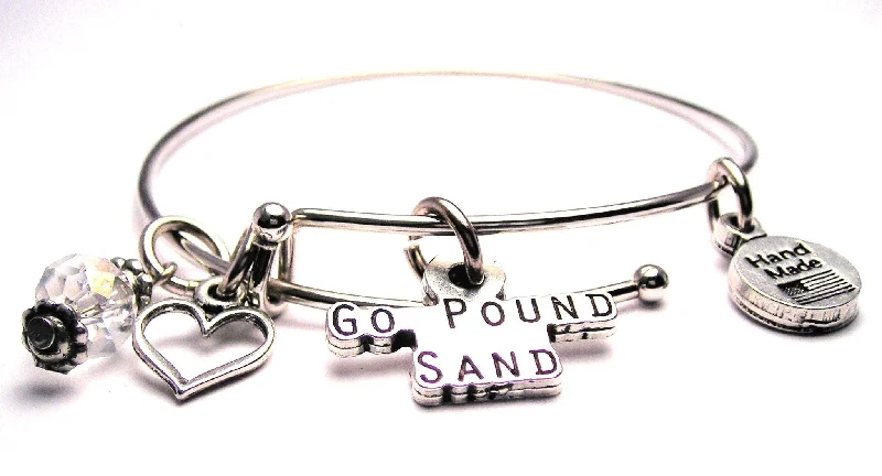 Pure link bangles-Go Pound Sand Bangle Bracelet