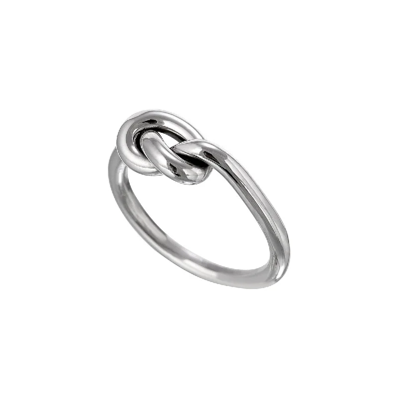 Hand-polished rings-Single Knot Ring