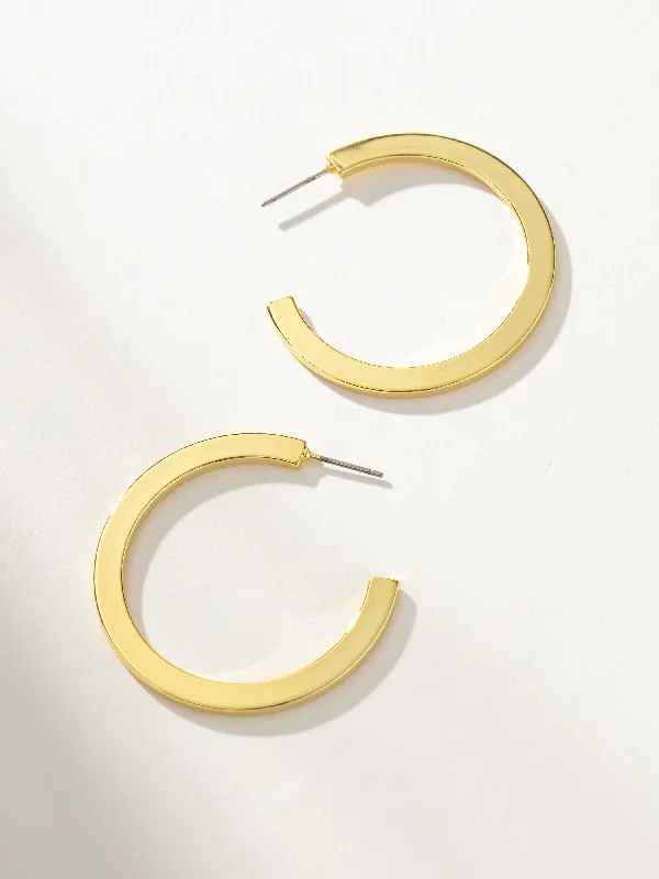 Trekker feather earrings-Cinema Hoop Earrings