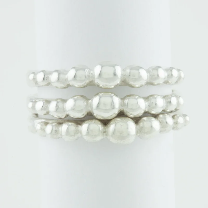 Sleek rose rings-Medium Graduating Granulation Ring