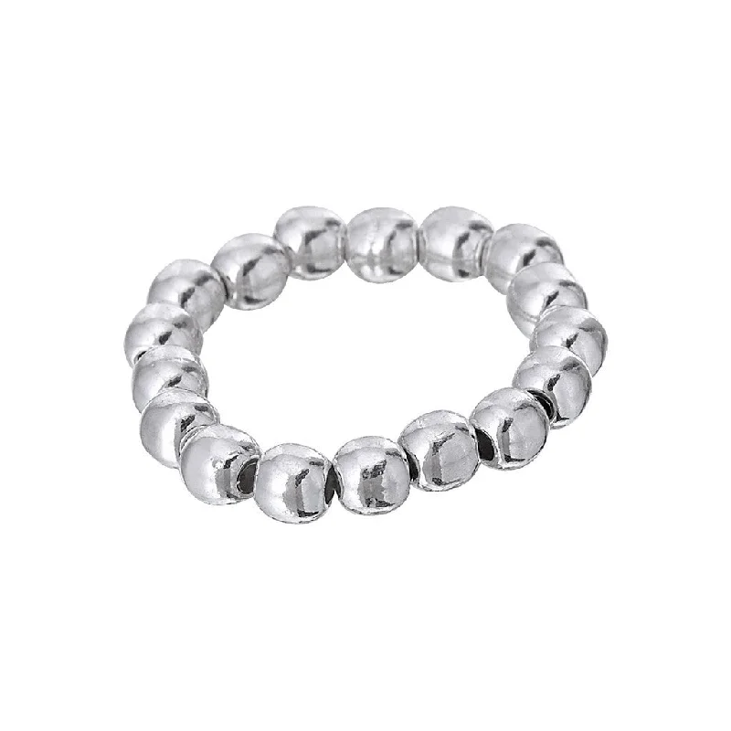 Wide band rings-Stretch Bead Ring