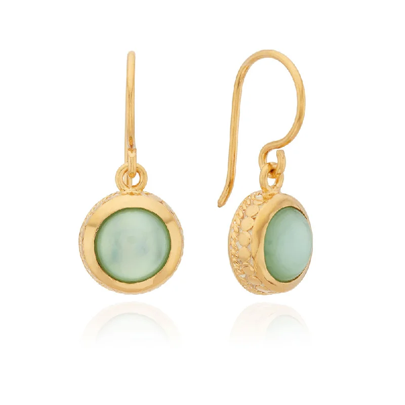 Light clay earrings-Anna Beck Green Quartz Drop Earrings