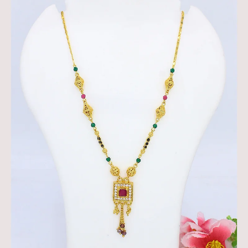 Retro photo necklaces-Mahavir Gold Plated Necklace