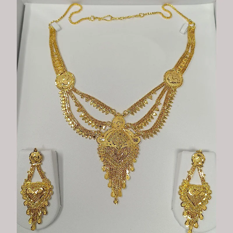 Smooth pendant necklaces-Pari Art Jewellery Forming Necklace Set