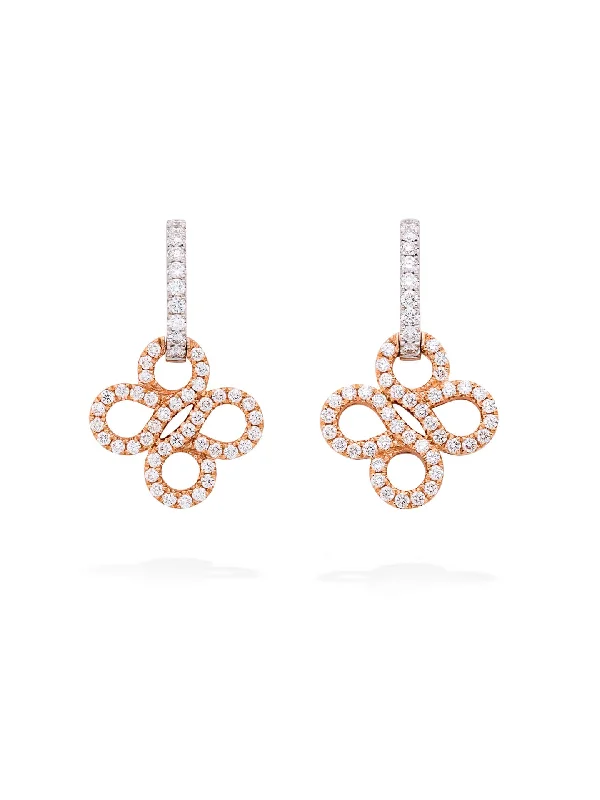 Leaf charm earrings-Be Boodles Open Diamond Drop Earrings