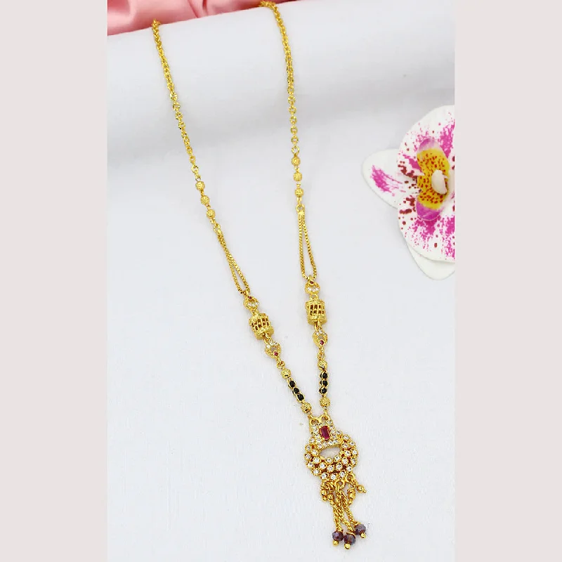 Joy charm necklaces-Mahavir Gold Plated Necklace (Assorted Design)