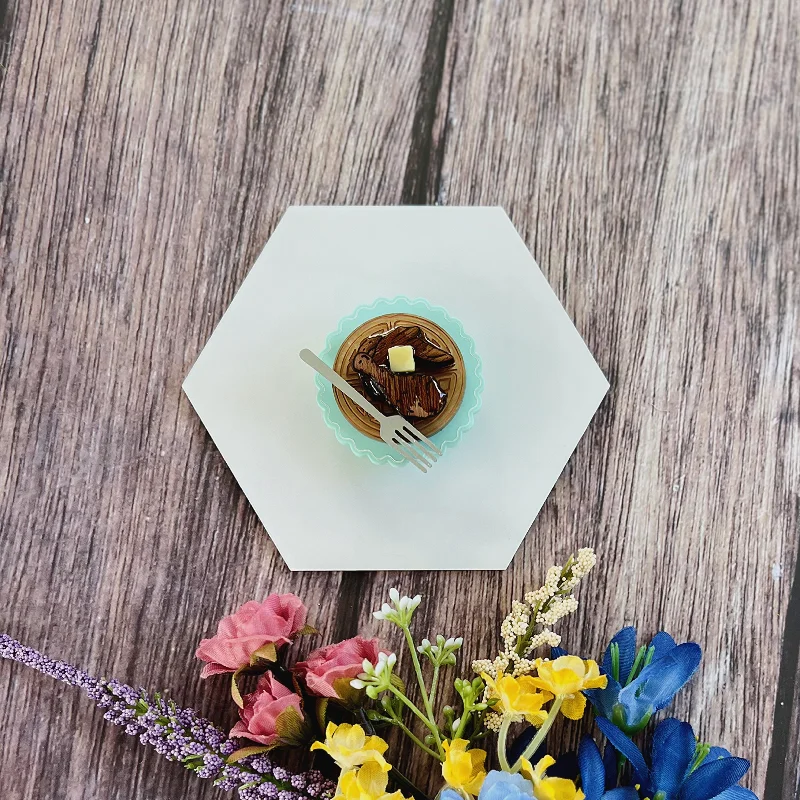 Linen cord brooch-Fried Chiken and Waffle Brooch