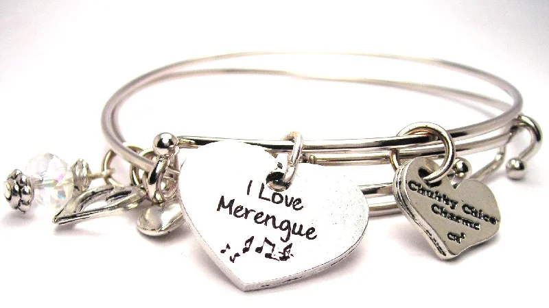 Thin filigree bangles-I Love Merengue Expandable Bangle Bracelet Set