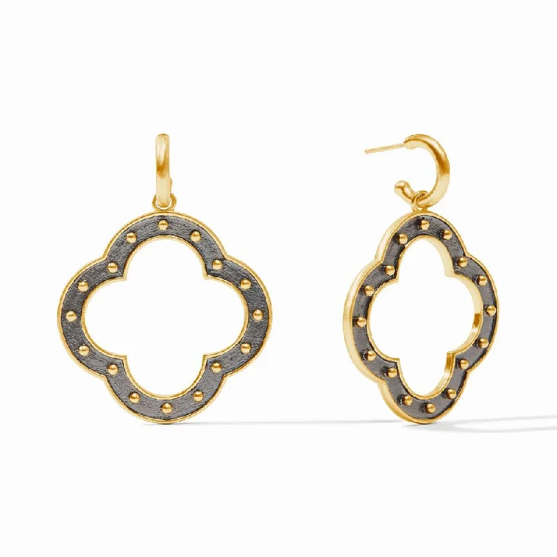 Wide hoop earrings-Julie Vos SoHo Statement Hoop & Charm Earrings