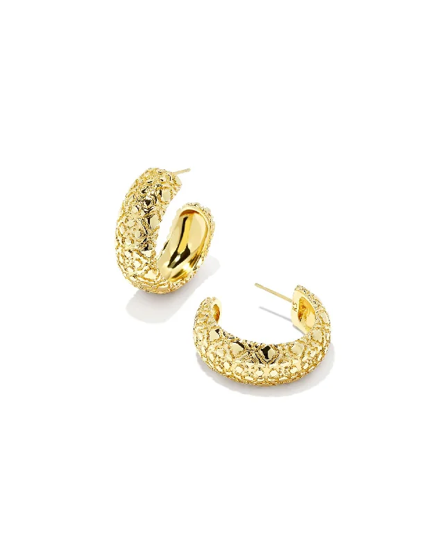 Pure star earrings-Kendra Scott Harper Small Hoop Earrings