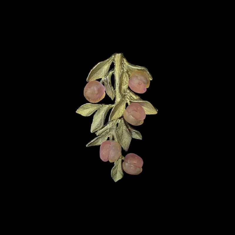 Worn clasp brooch-Peach Tree Brooch