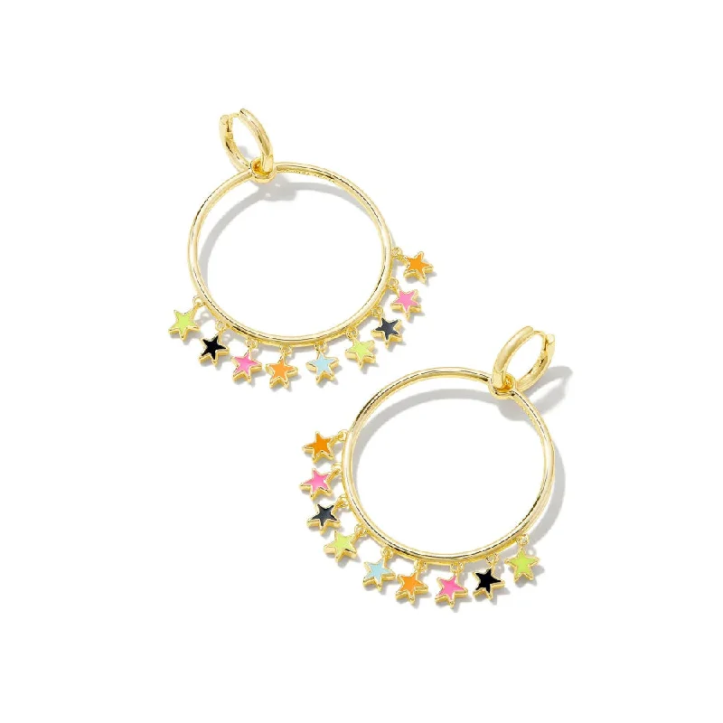 Tiny wing earrings-Kendra Scott Sloane Star Open Frame Earrings