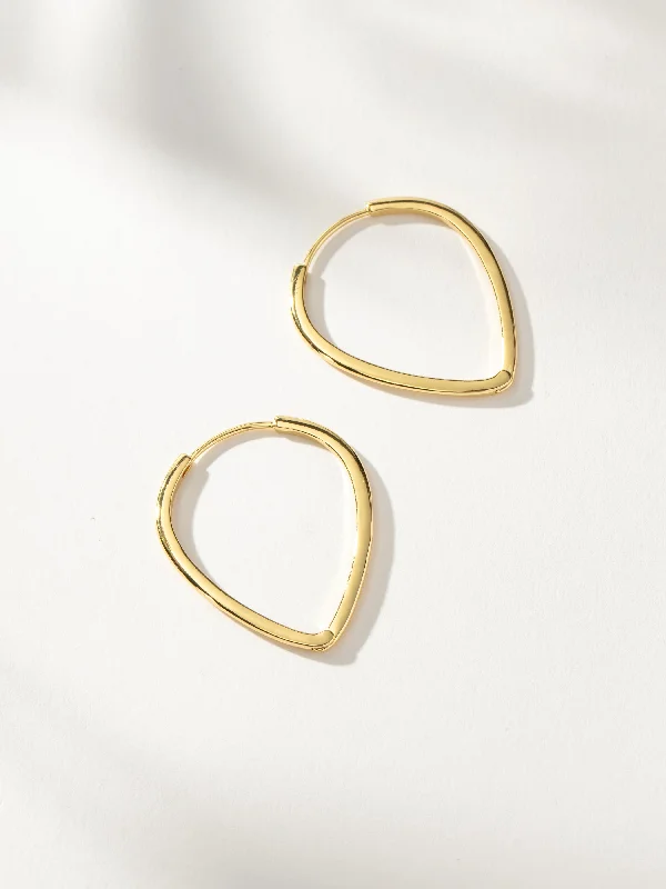 Topaz stone earrings-Call Me Hoop Earrings