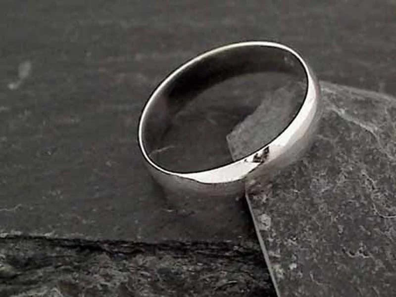 Tri-tone rings-Size 12 Sterling Silver 5mm Ring