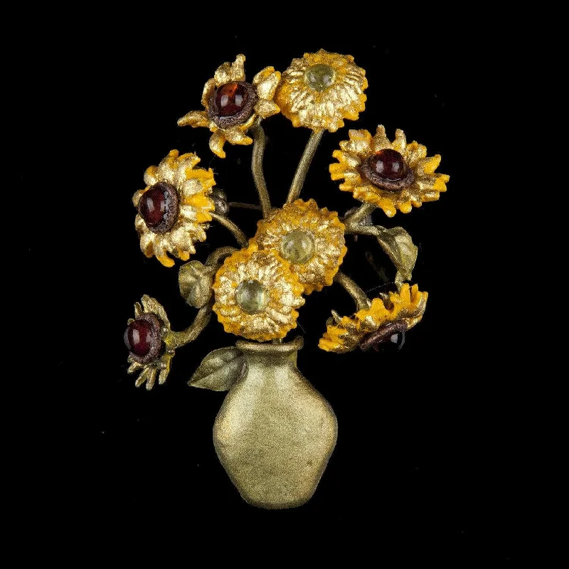 Thai style brooch-Van Gogh Sunflower Brooch