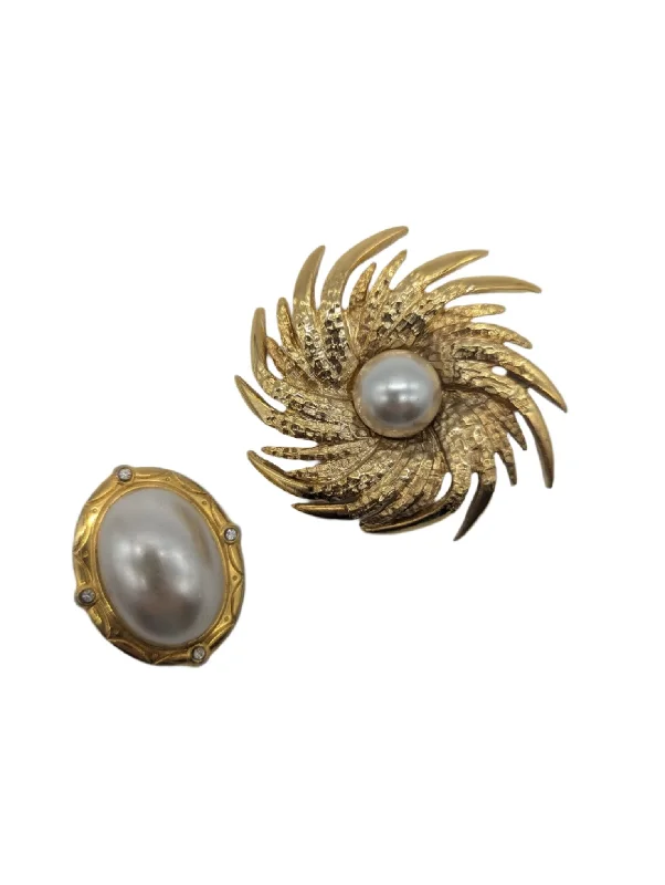 Sleek design brooch-Veronese Duo Brooch Set