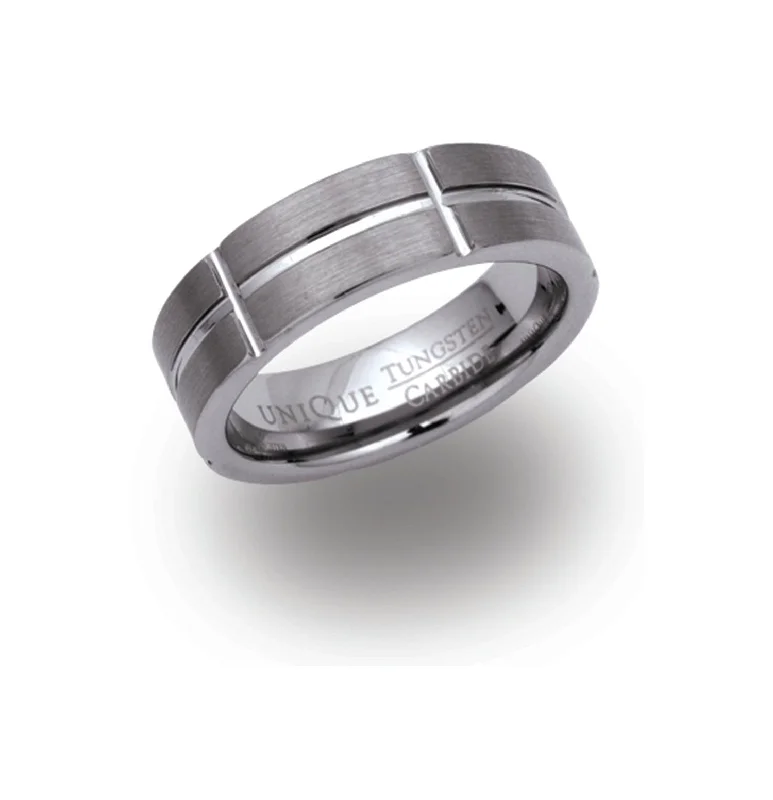 Bow design rings-Unique & Co Tungsten Carbide Ring