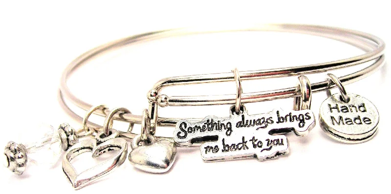 Nine-link bangles-Something Always Brings Me Back To You Expandable Bangle Bracelet Set