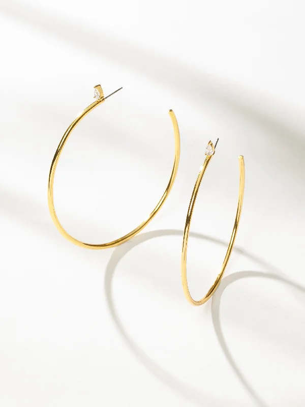 Wide hoop earrings-Touch of Fem Hoops