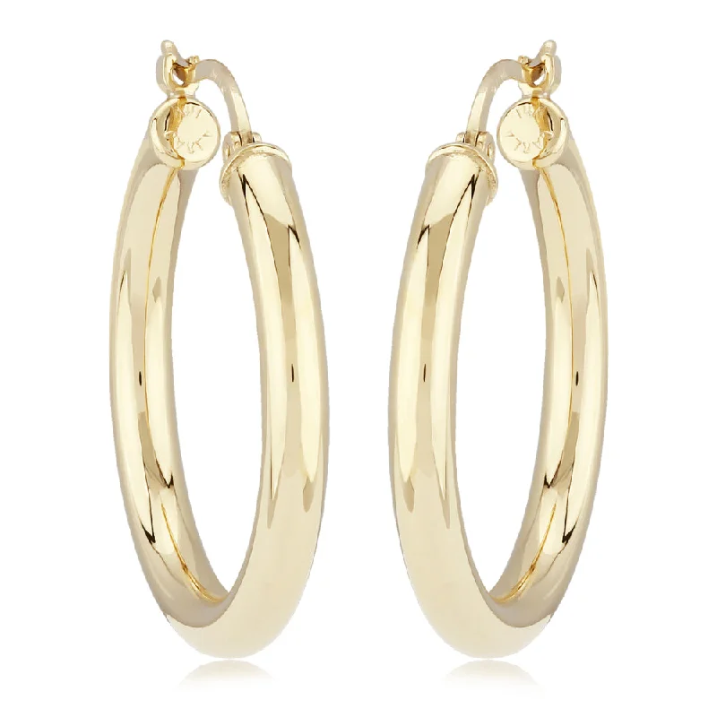 Reef design earrings-14k Gold Hoop Earrings