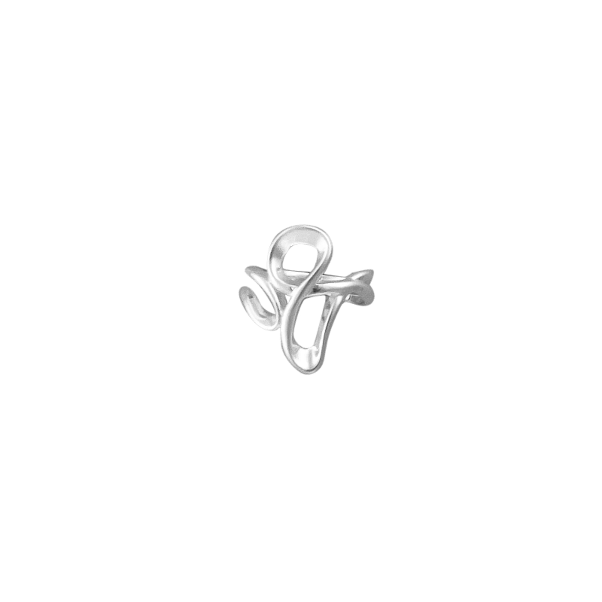 Java tile rings-Silver Doodle Ring