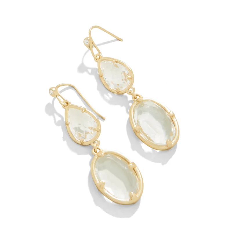 Bold hoop earrings-Spartina Lagoon Earrings-Crystal