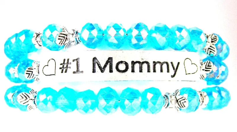 Subtle accent bangles-#1 Mommy Bangle Bar Bracelet