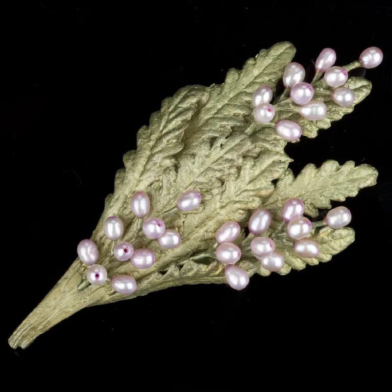 Cedar grain brooch-French Lavender Brooch