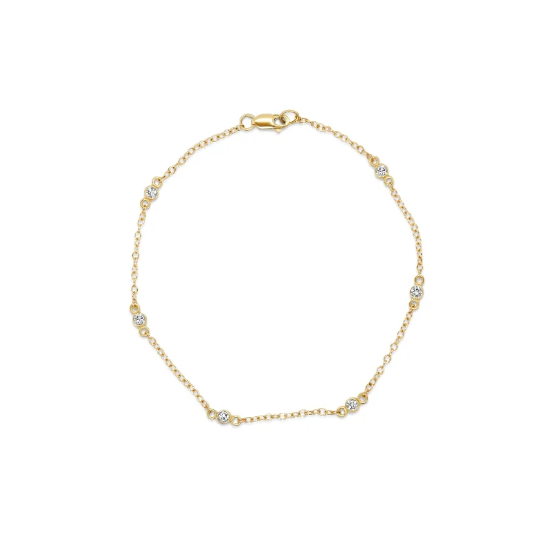 Gem strand bangles-Addison Bracelet